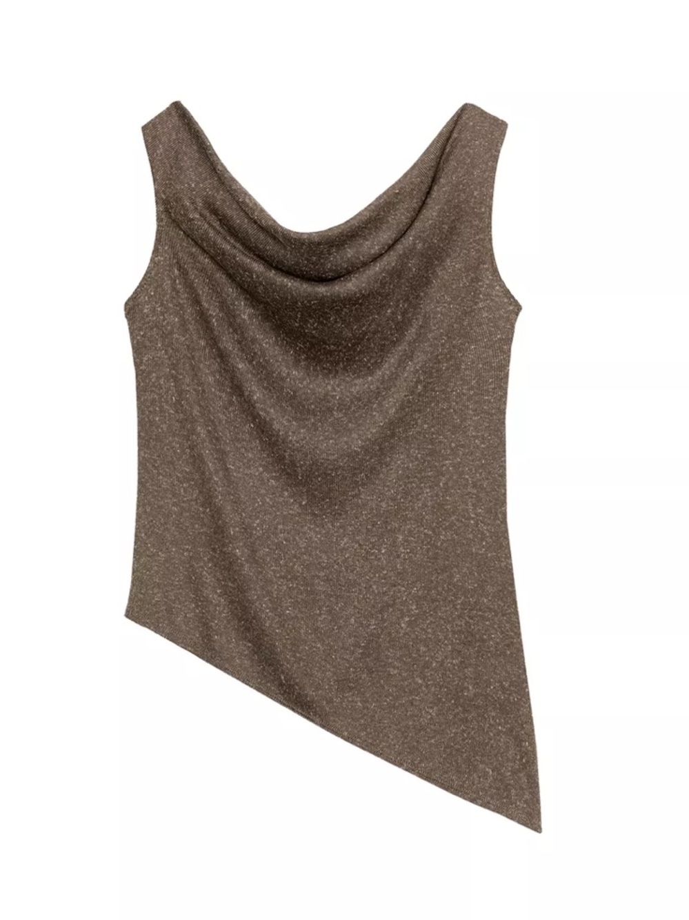 Zara asymmetric rustic top